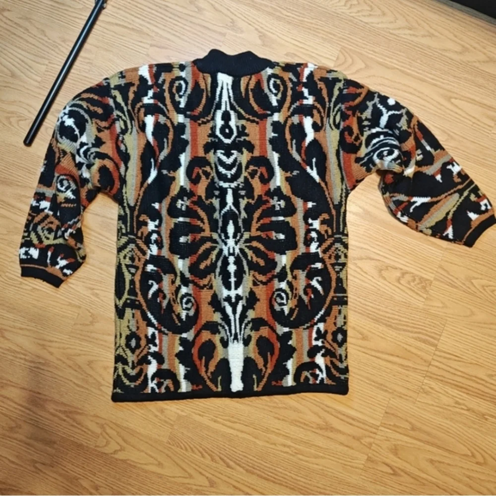 Vintage 90s Premiere Designer Collection Abstract Sweater Men's Medium Coogi Sty